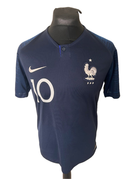 France Kylian Mbappe 2018-19 Home Football Shirt Medium Nike