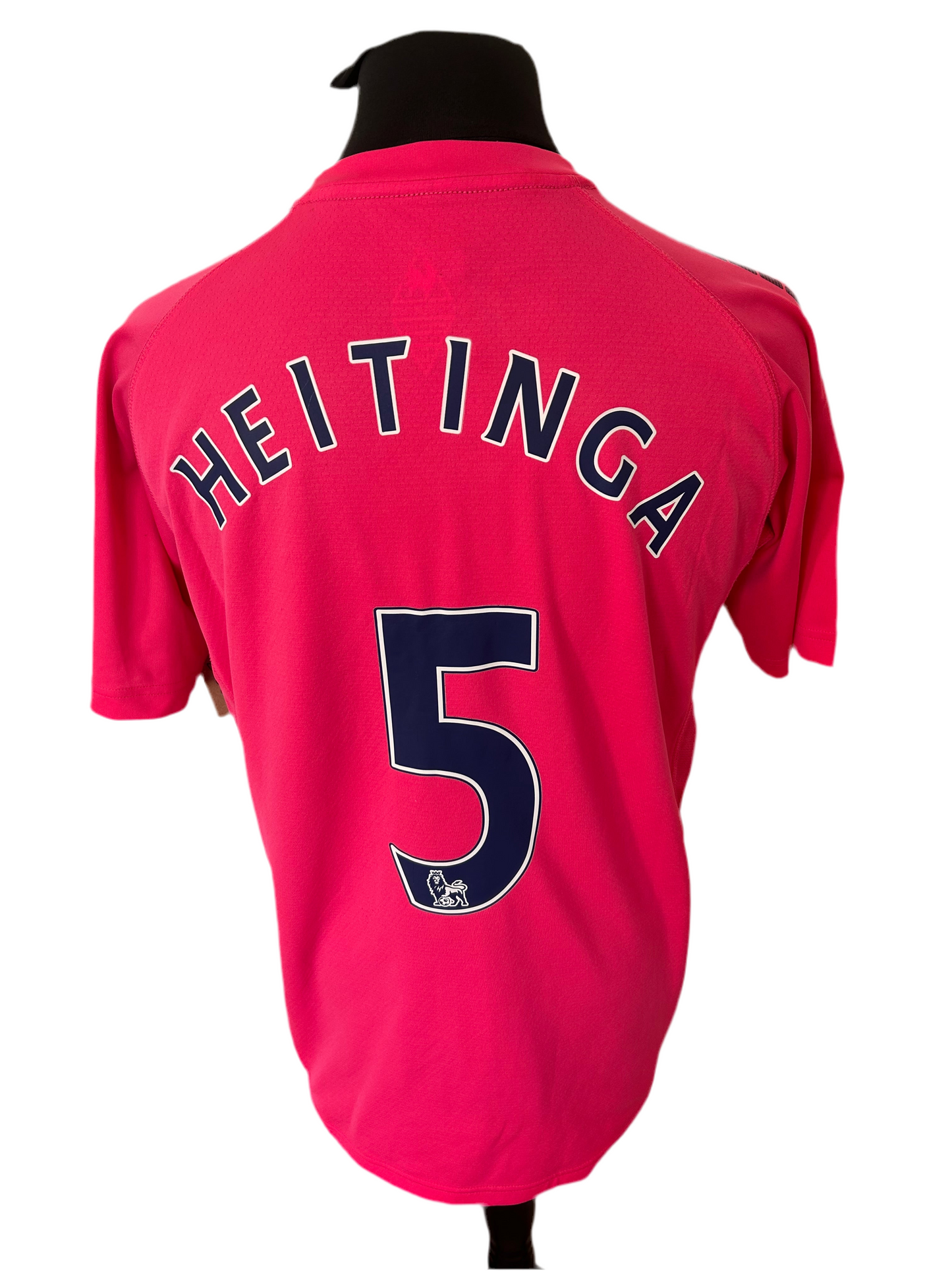 Everton John Heitinga 2010-11 Away Football Shirt Large Le Coq Sportif