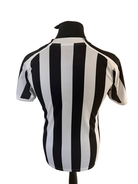 Newcastle United 2018-19 home football shirt, puma, small, black and white, back