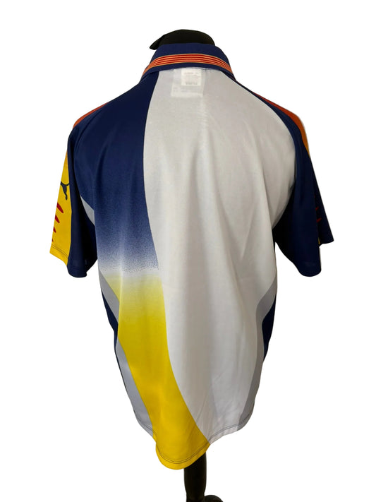 Catalunya 2002 home football shirt, white, medium, Puma, back