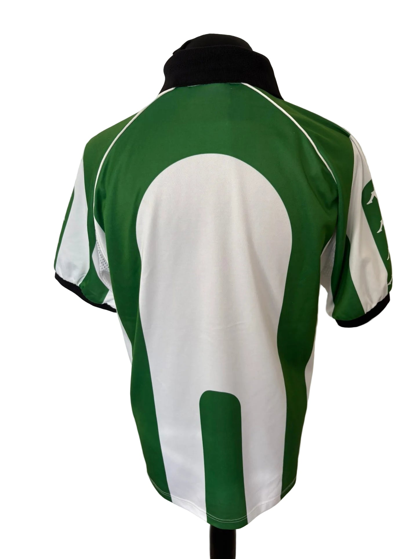 Real Betis 1998-99 home football shirt, green and white, medium, Kappa, back