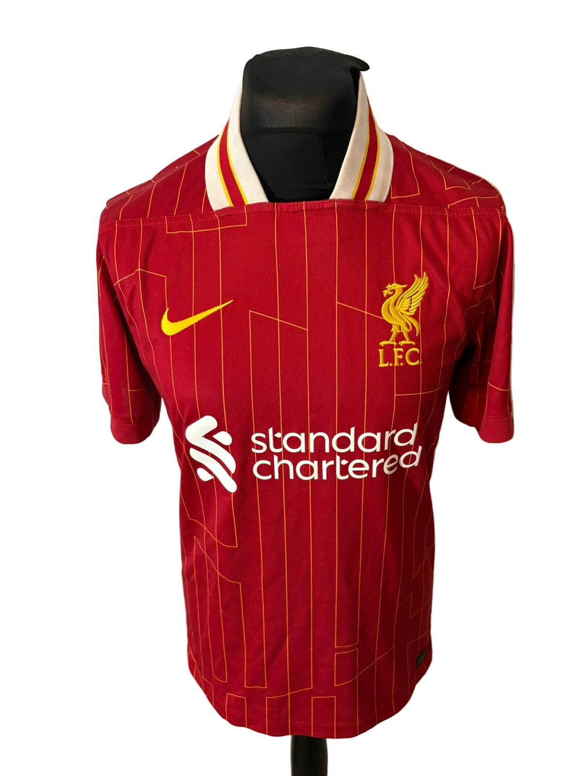 Liverpool 2024-25 home football shirt, red, medium, Nike, Mohamed Salah, front