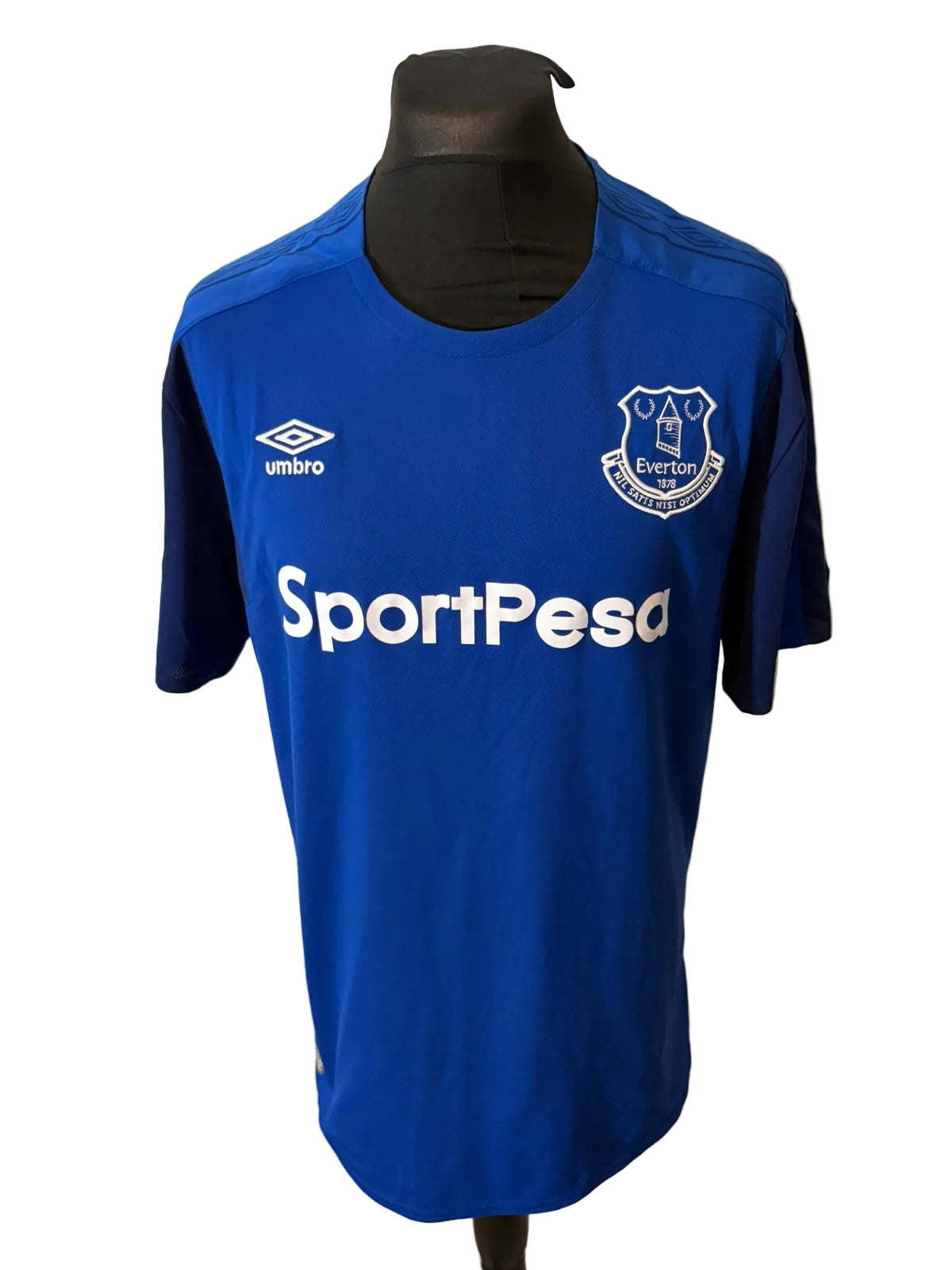Everton 2017-18 home football shirt, blue, XXL, 2XL, Umbro, Wayne Rooney, front