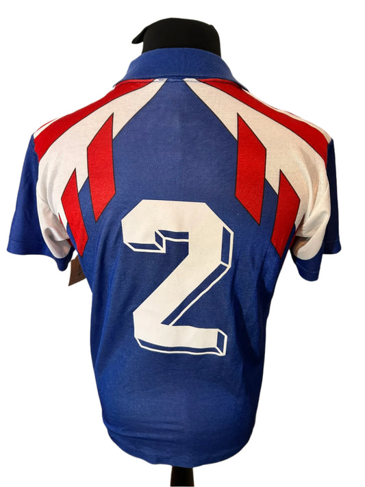 France 1990-92 Home Football Shirt Small Adidas JASPO Large