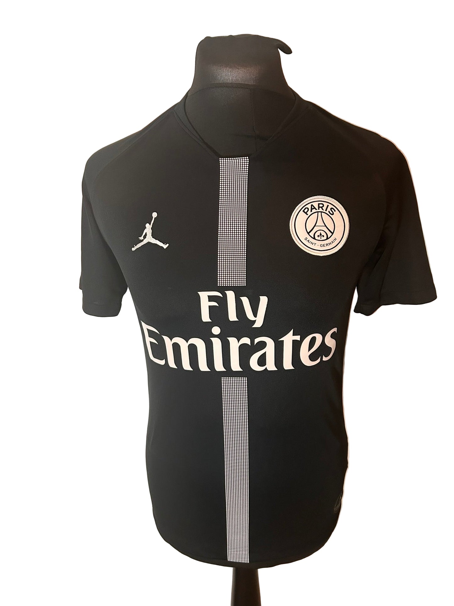 PSG, Paris Saint Germain 2018-19 third football shirt, Nike, small, black, Neymar, front