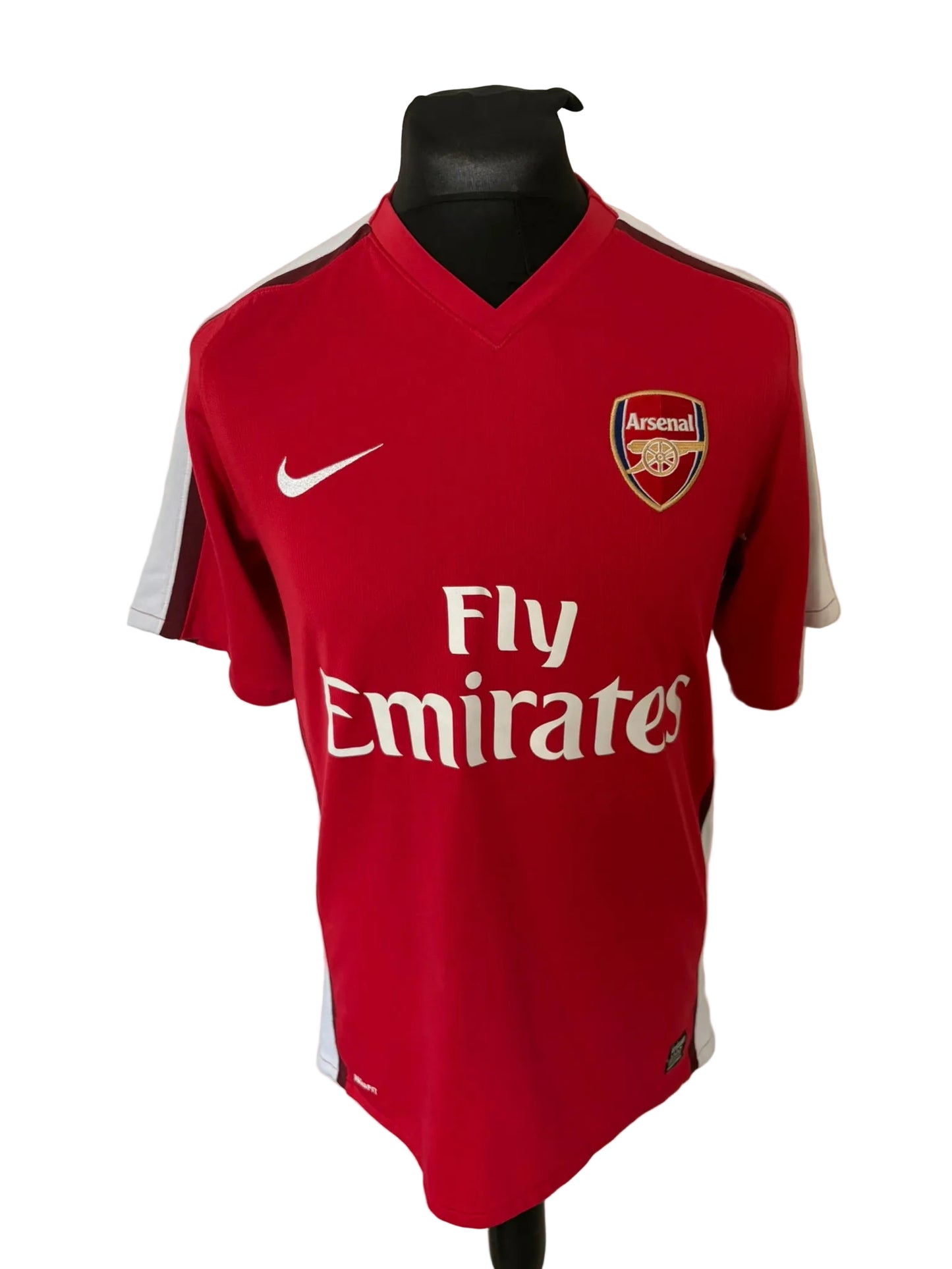Aresenal 2008-10 home football shirt, red, medium, Nike, Cesc Fabregas, front
