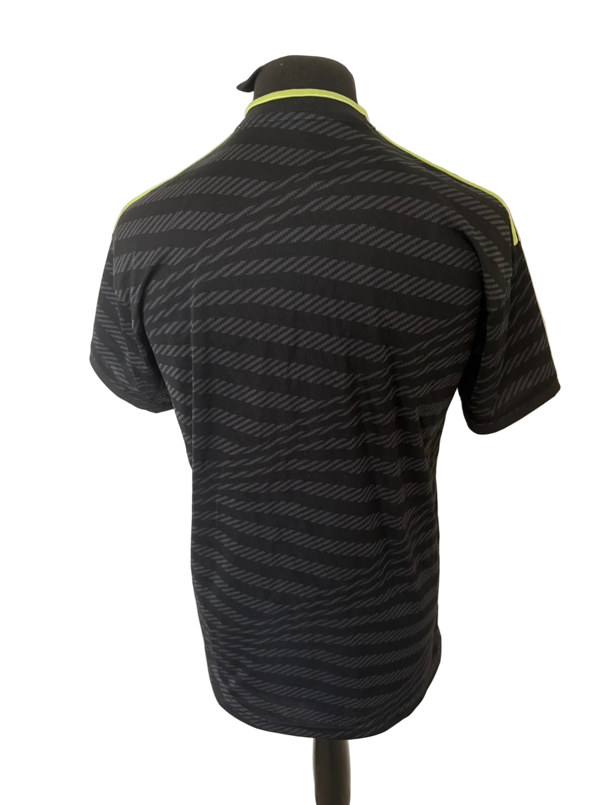 Real Madrid 2022-23 third football shirt, black, medium, Adidas, back
