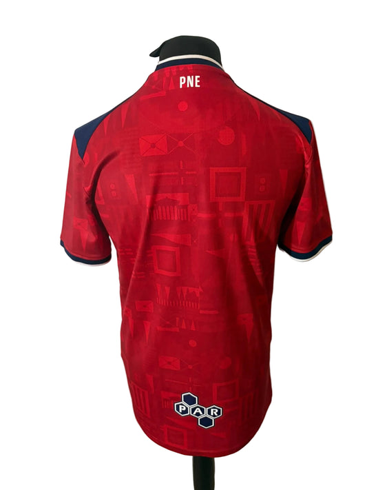 Preston North End 2023-24 away football shirt, red, medium, Castore, back