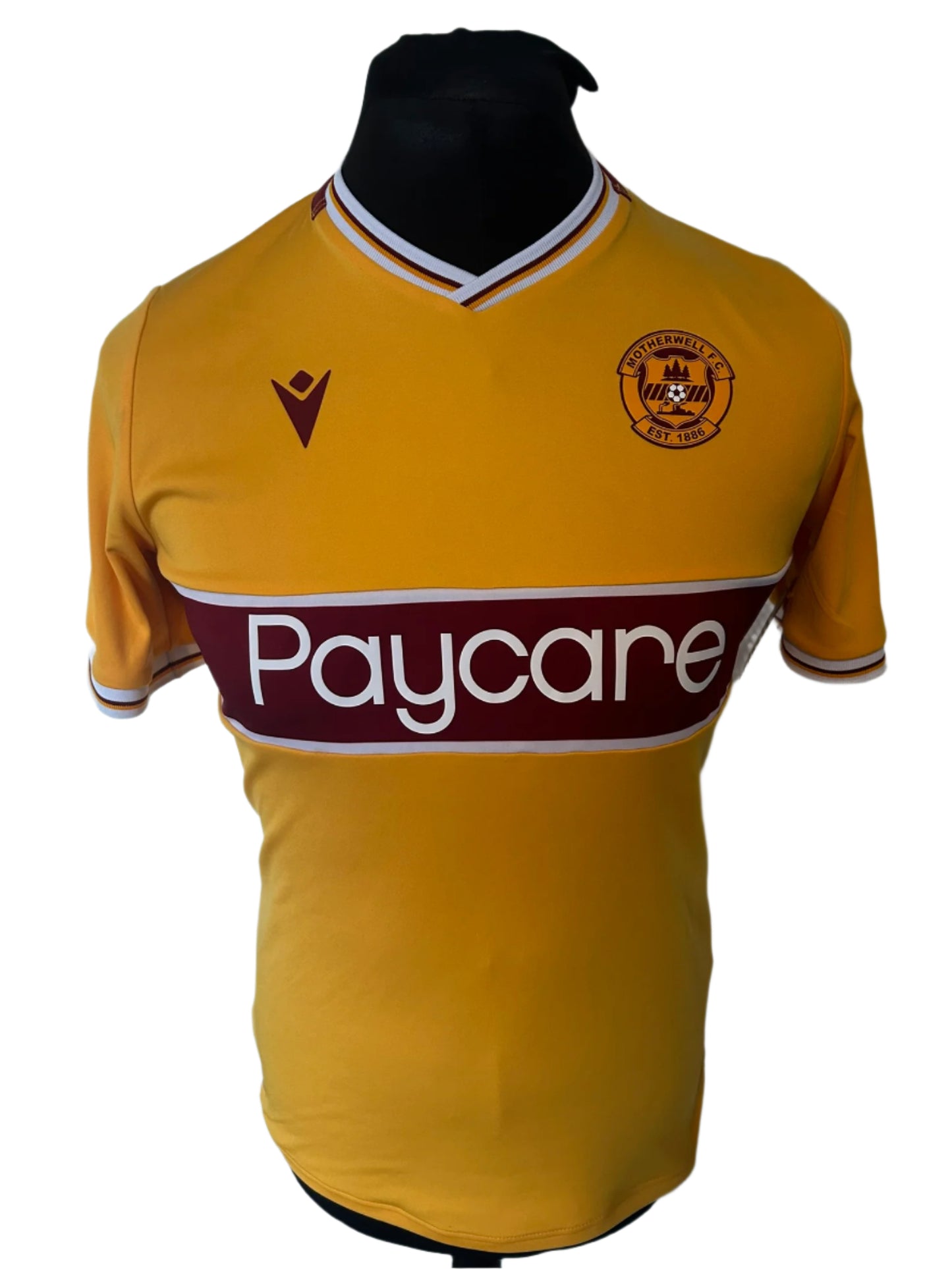 Motherwell 2021-22 Home Football Shirt Small Macron