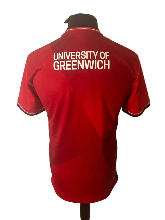 Charlton Athletic 2023-24 home football shirt, red, small, Castore, back