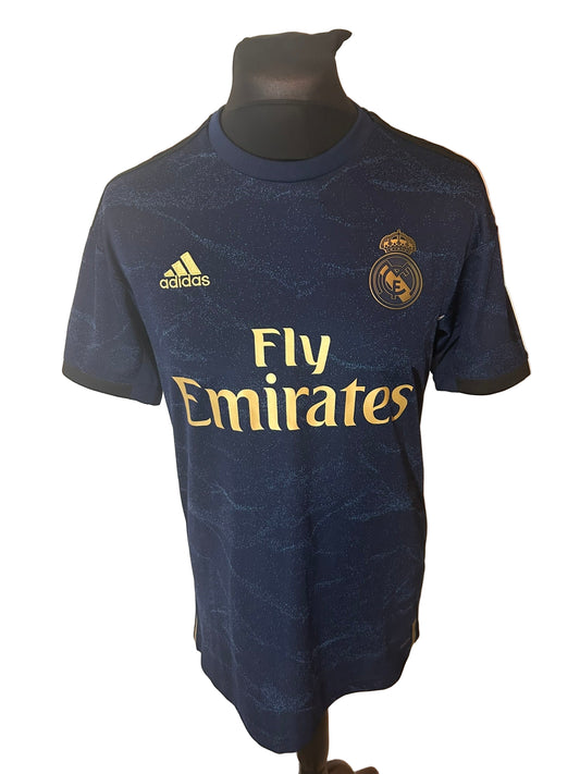 Real Madrid 2019-20 away football shirt, adidas, medium, navy, Vinicius Jr, front