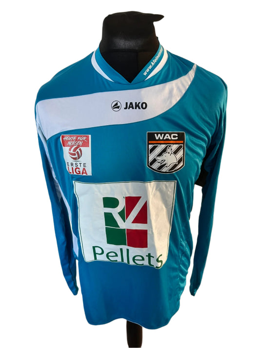 Wolfsberger Daniel Oberlander 2010-11 Home Football Shirt Large LONG SLEEVES Jako