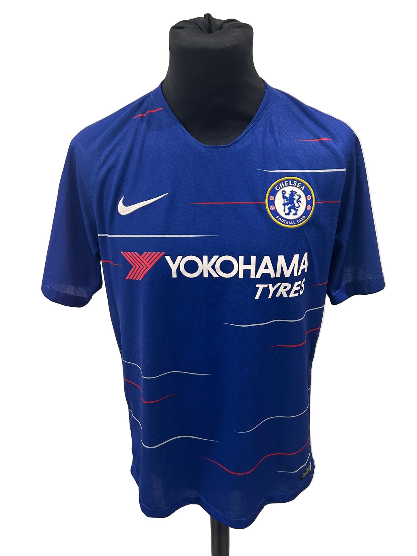 Chelsea 2018-19 home football shirt, blue, medium, Nike, Eden Hazard, front