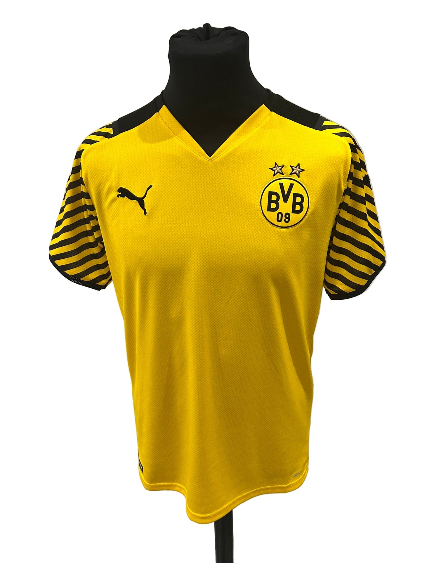 Borussia Dortmund 2021-22 home football shirt, yellow, medium, Puma, Jude Bellingham, front