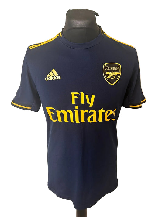 Arsenal 2019-20 third football shirt, navy, medium, Adidas, Bukayo Saka, front