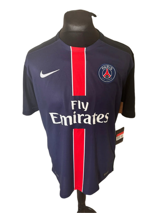 Paris Saint Germain PSG Zlatan Ibrahimovic 2015-16 Home Shirt Large BNWT Nike