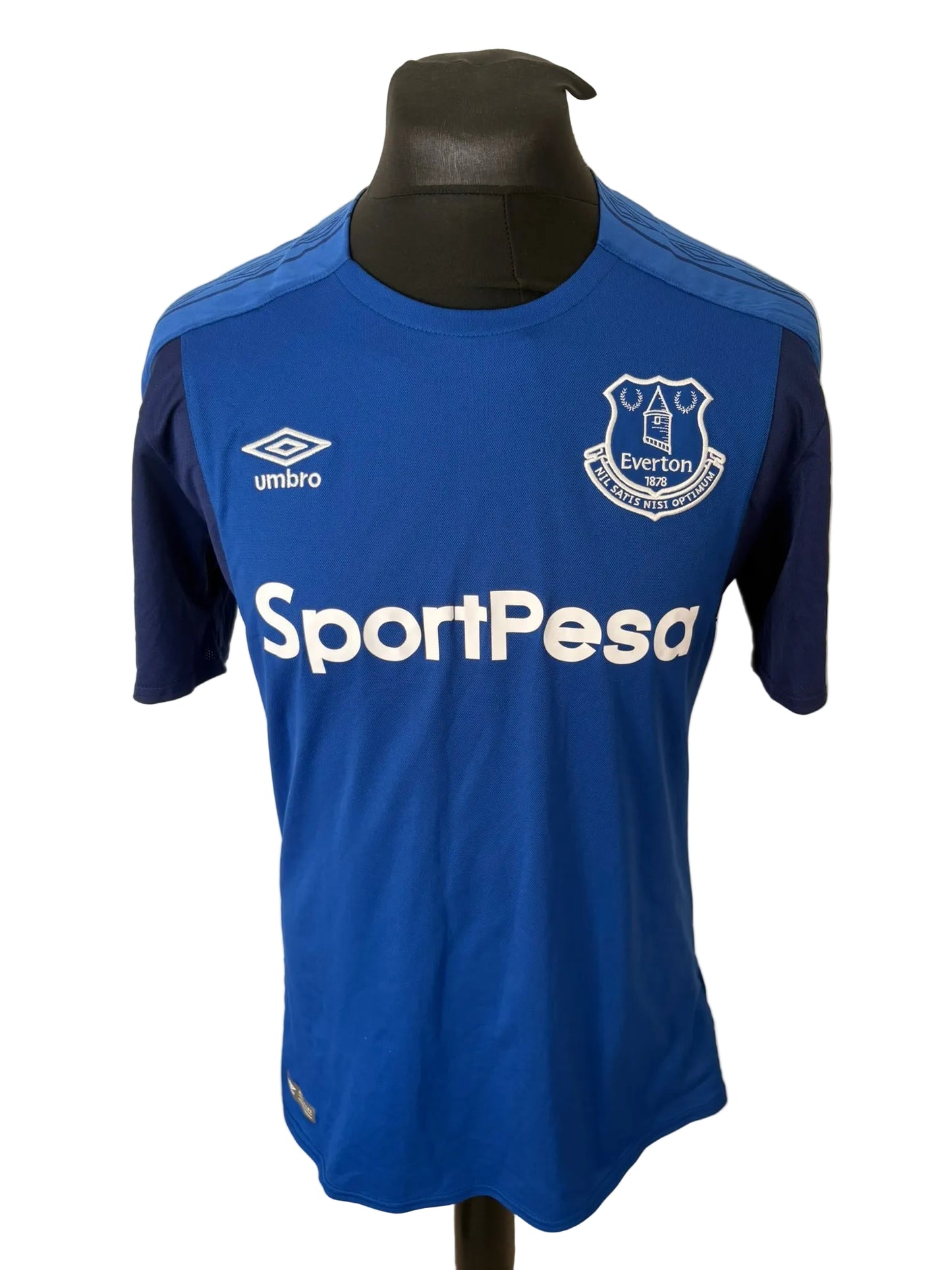 Everton 2017-18 home football shirt, blue, Large, Umbro, Wayne Rooney, front