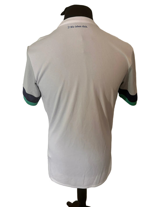Schalke 2019-20 away football shirt, white, medium, Umbro, back