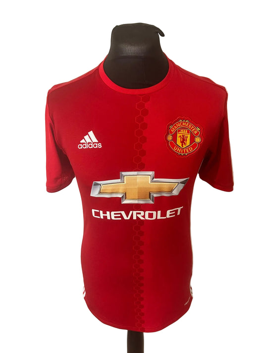 Manchester United 2016-17 home football shirt, red, small, Adidas, Zlatan Ibrahimovic, front
