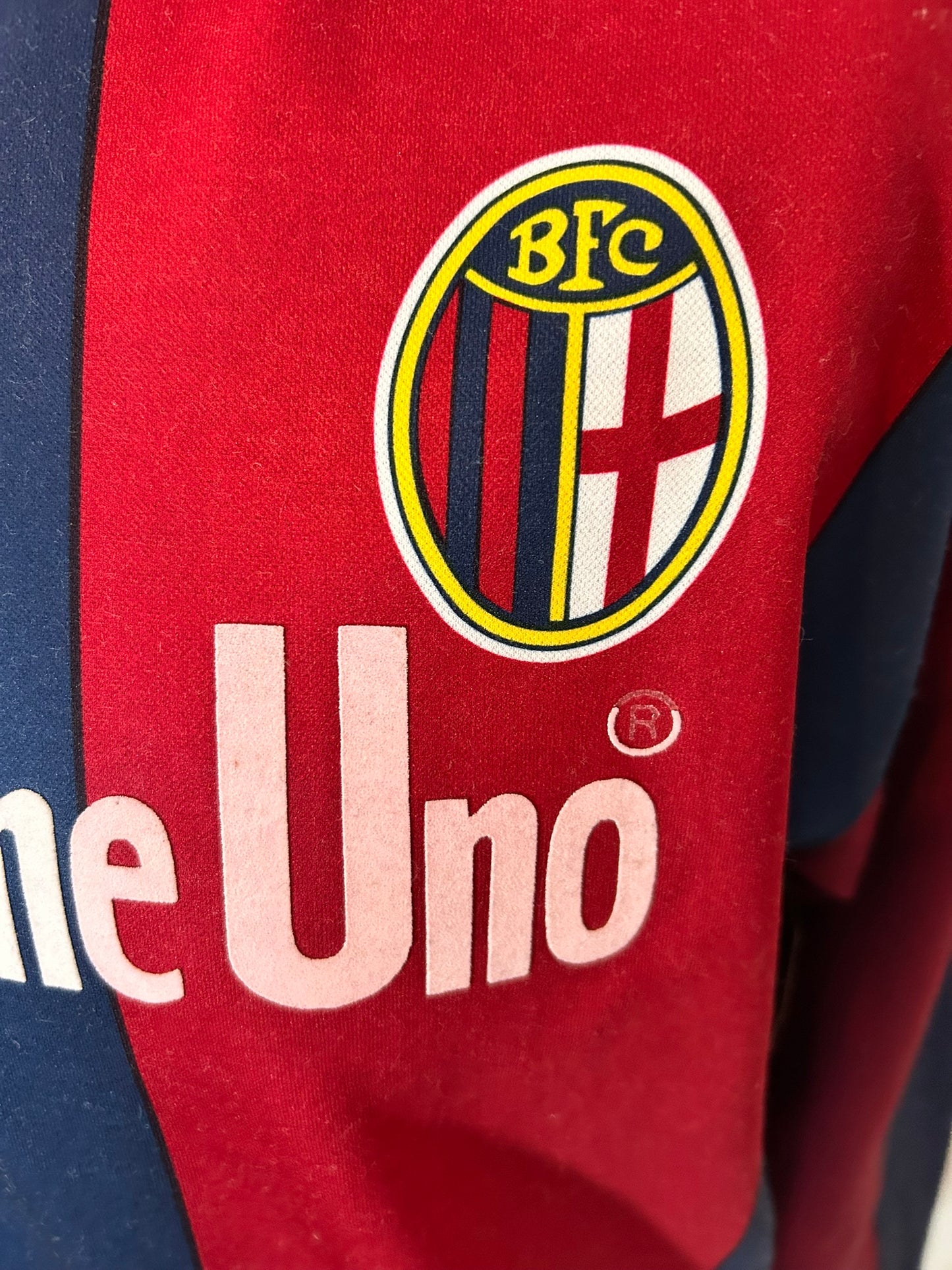 Bologna 1989-90 Home Football Shirt LONG SLEEVES Extra Large XL Uhlsport
