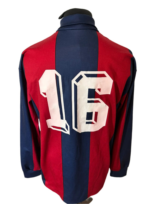 Bologna 1989-90 Home Football Shirt LONG SLEEVES Extra Large XL Uhlsport