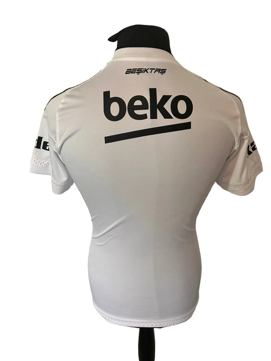 Besiktas 2015-16 home football shirt, white, small, Adidas, back