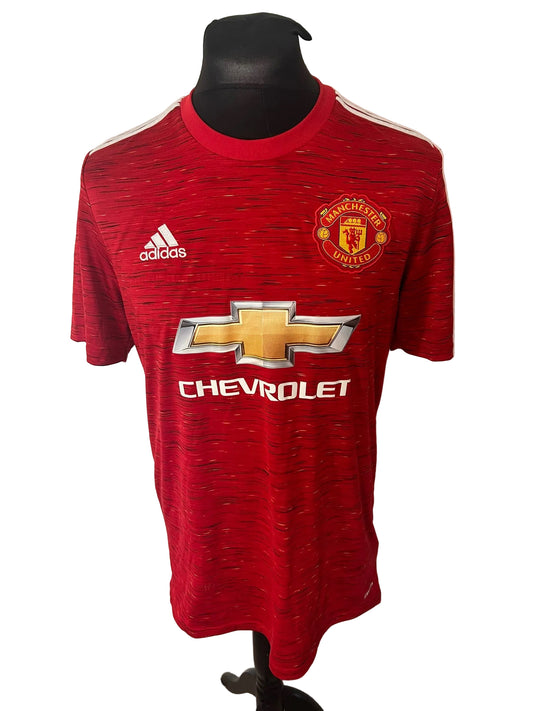 Manchester United 2020-21 home football shirt, red, Large, Adidas, Edinson Cavani, front