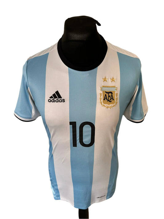 Argentina Lionel Messi 2016-17 Home Football Shirt Small Adidas