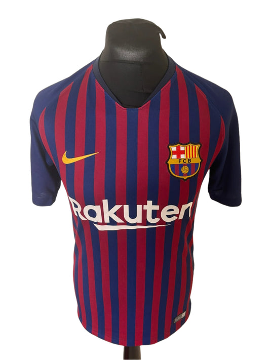 Barcelona Lionel Messi 2018-19 Home Football Shirt Small Nike