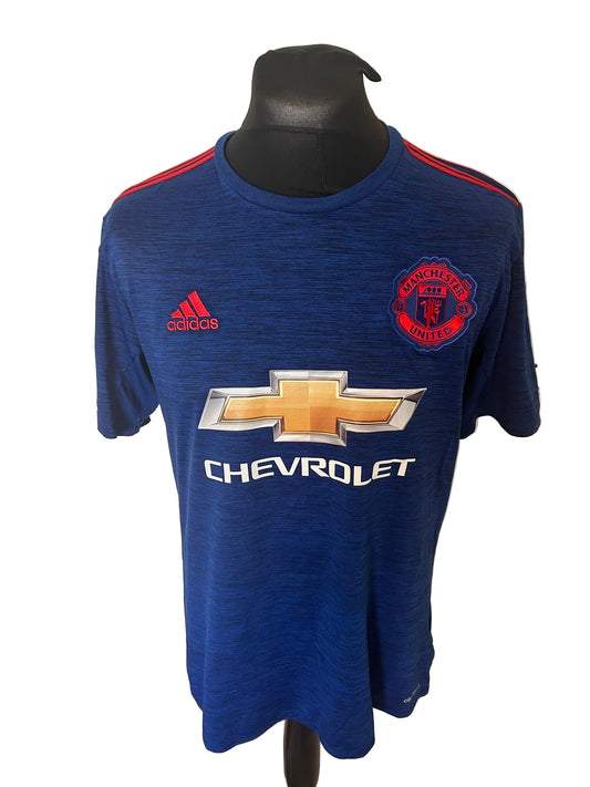 Manchester United Wayne Rooney 2016-17 Away Football Shirt Large Adidas