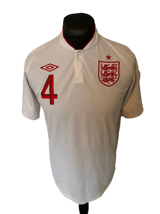 England Steven Gerrard 2012-13 Home Football Shirt Medium 38 Umbro