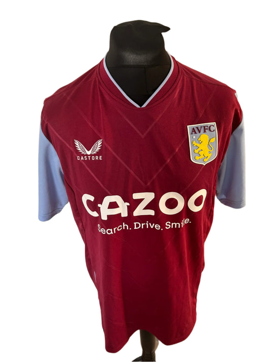 Aston Villa Marvelous Nakamba 2022-23 Home Football Shirt Extra Large XL Castore
