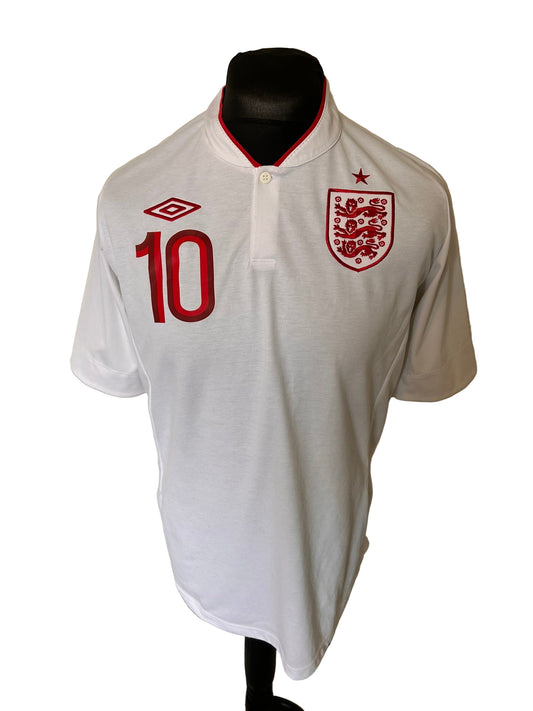 England Wayne Rooney 2012-13 Home Football Shirt Large 44 Umbro