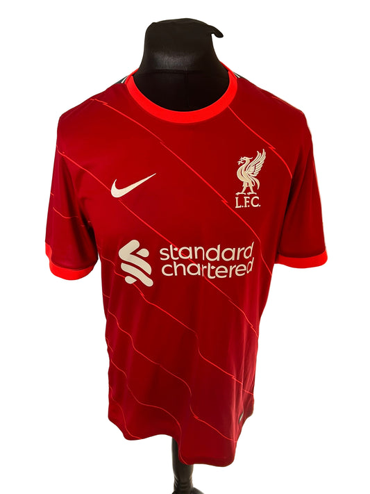 Liverpool Mohamed Salah 2021-22 Home Football Shirt Medium Nike