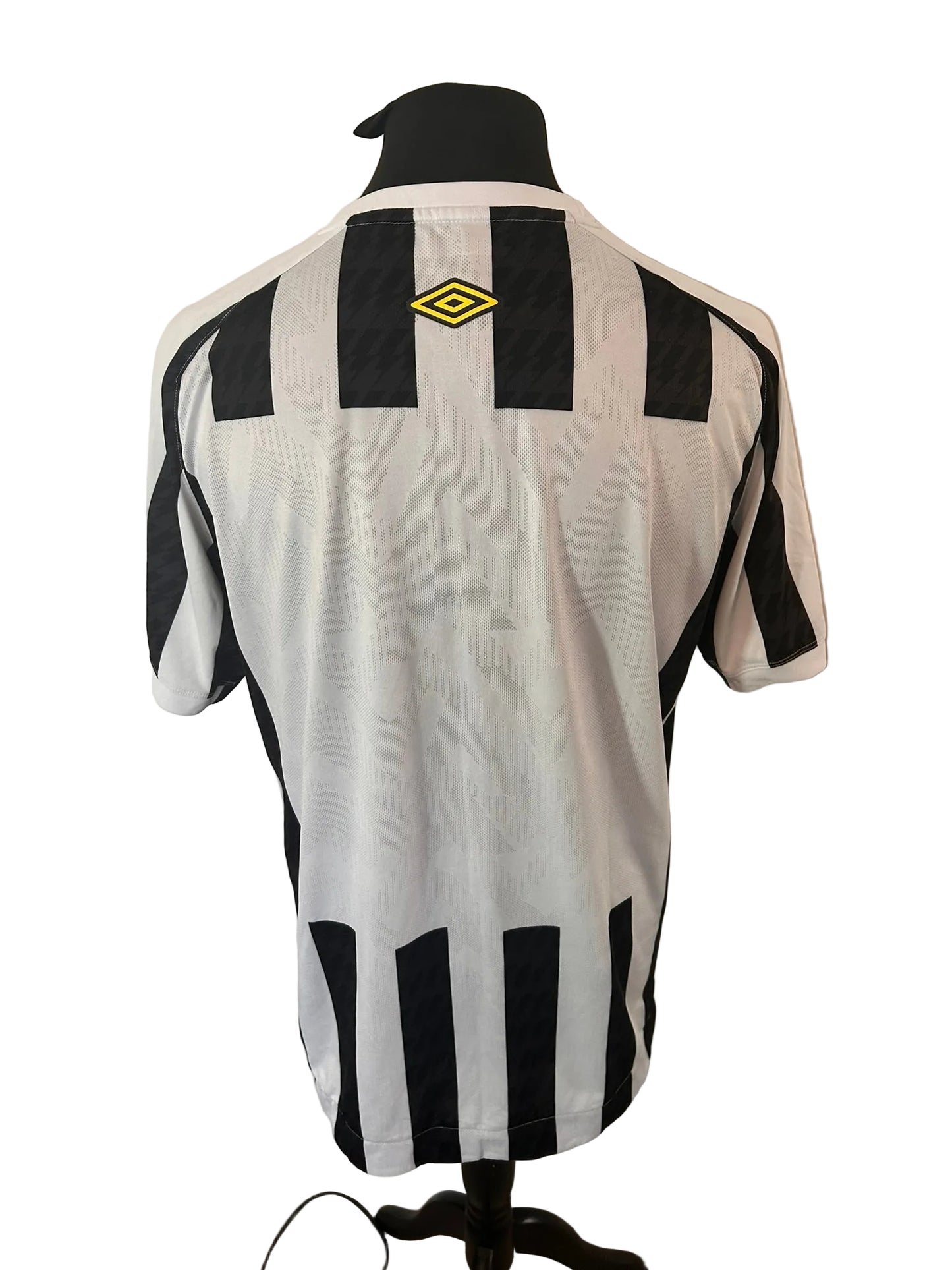 Santos 2021 away football shirt, black and white, Extra Large, XL, Umbro, back