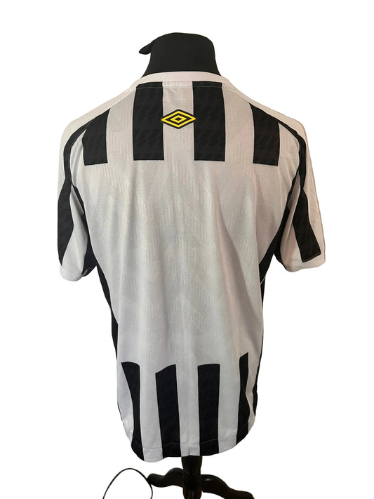Santos 2021 away football shirt, black and white, Extra Large, XL, Umbro, back