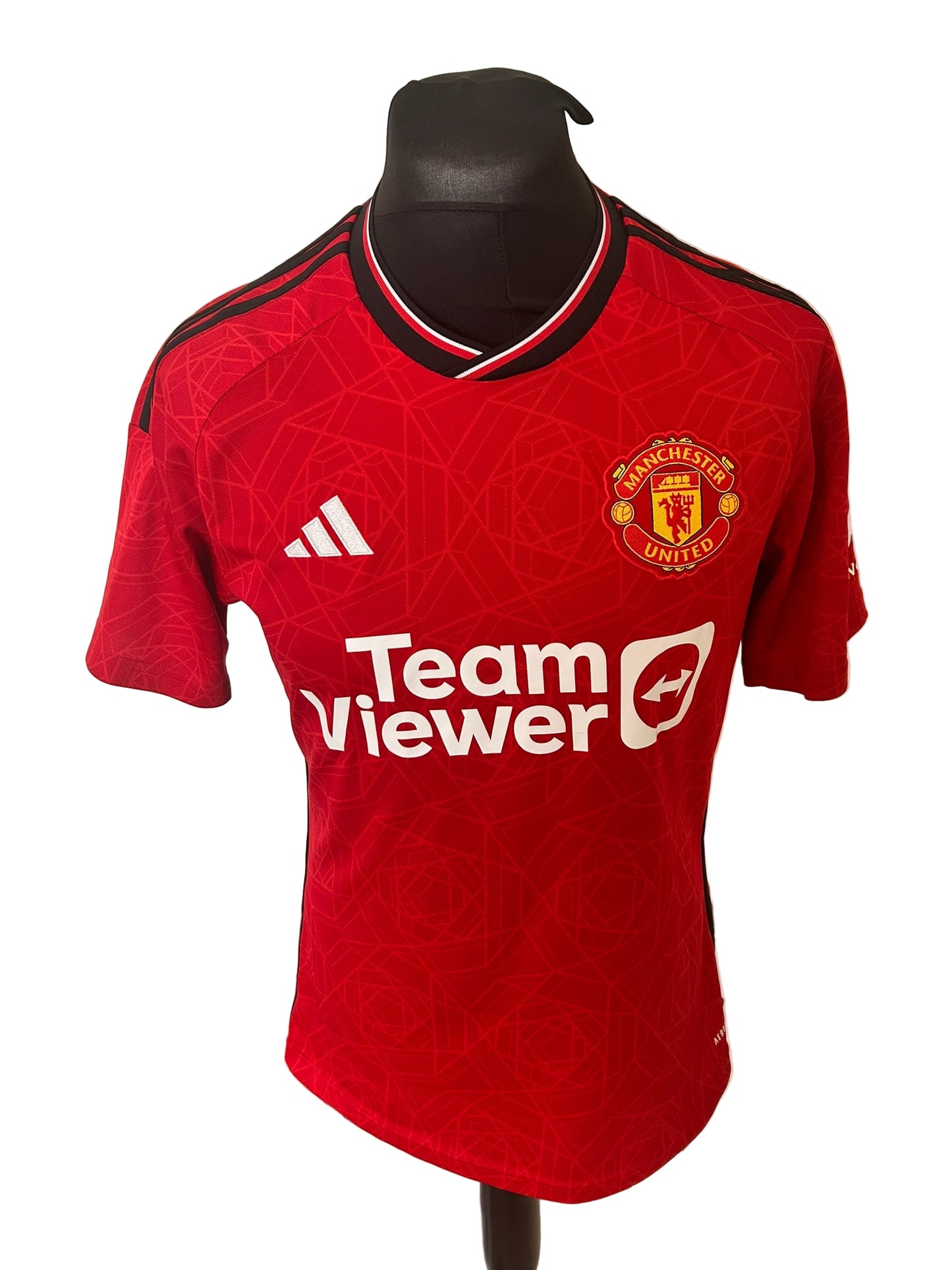 Manchester United Kobbie Mainoo 2023-24 Home Football Shirt Medium Adidas