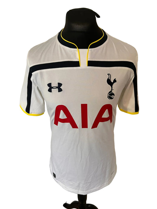 Tottenham Hotspur 2014-15 home football shirt, white, small, Under Armour, Harry Kane, front