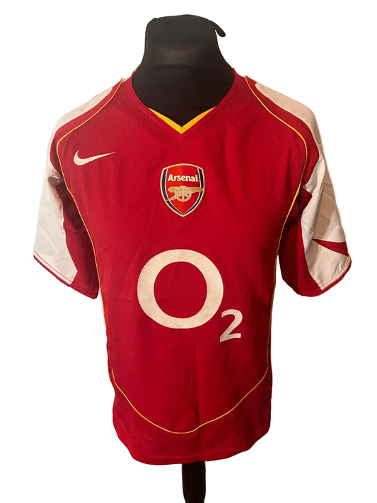 Arsenal 2004-05 home football shirt, red, medium, Nike, Thierry Henry, front