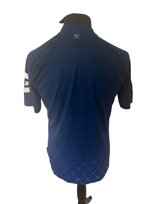 West Ham United 2023-24 third football shirt, navy, medium, Umbro, back