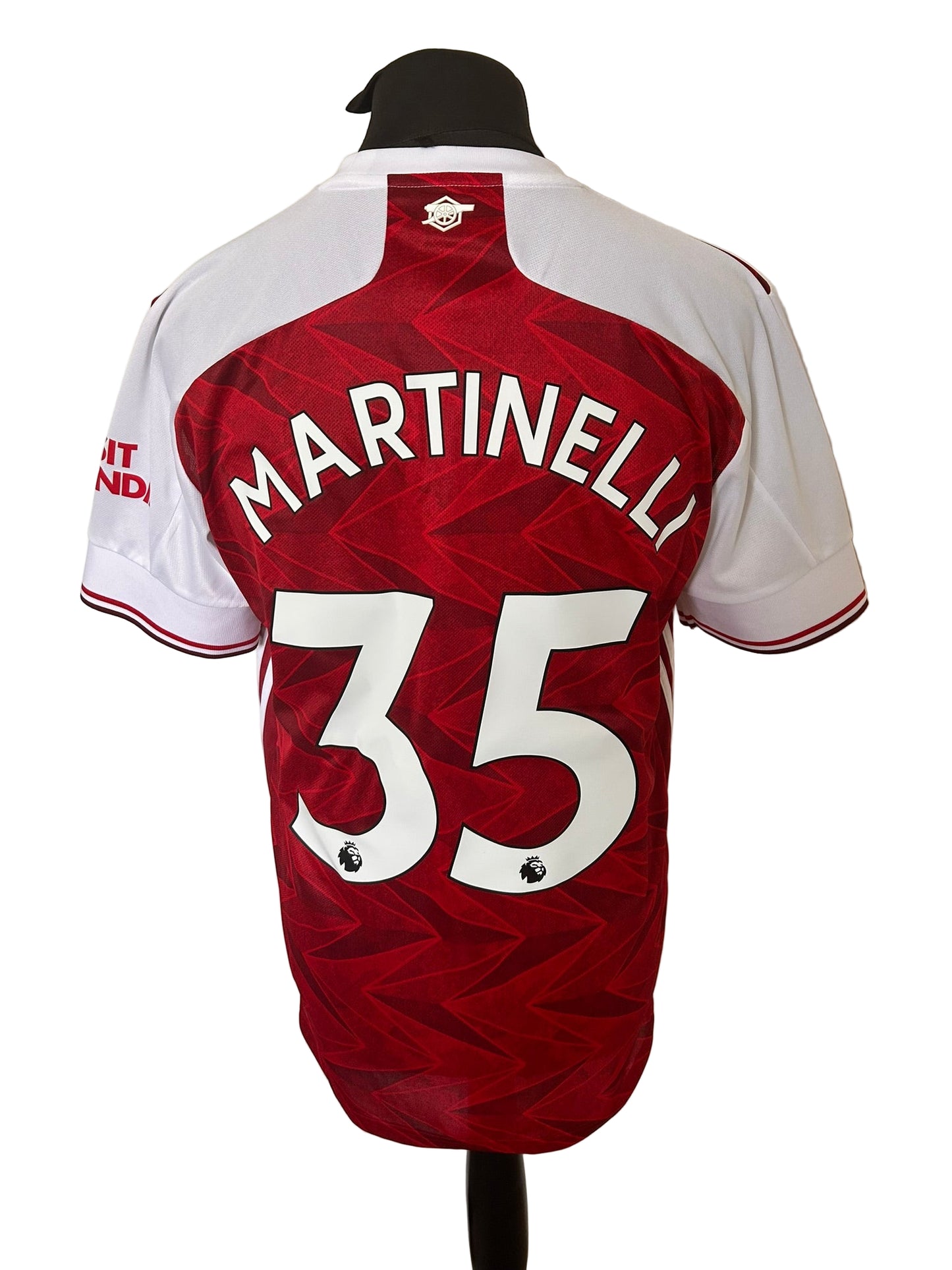 Arsenal Gabriel Martinelli 2020-21 Home Football Shirt Large Adidas