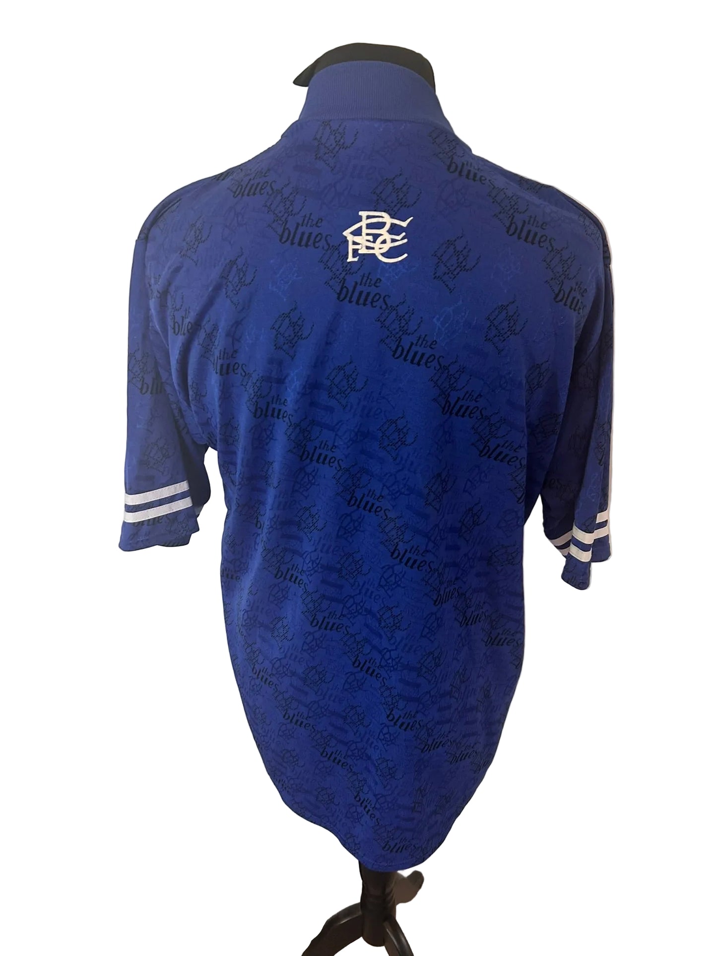 Birmingham City 1995-96 home football shirt, blue, Extra Large, XL, Admiral, back