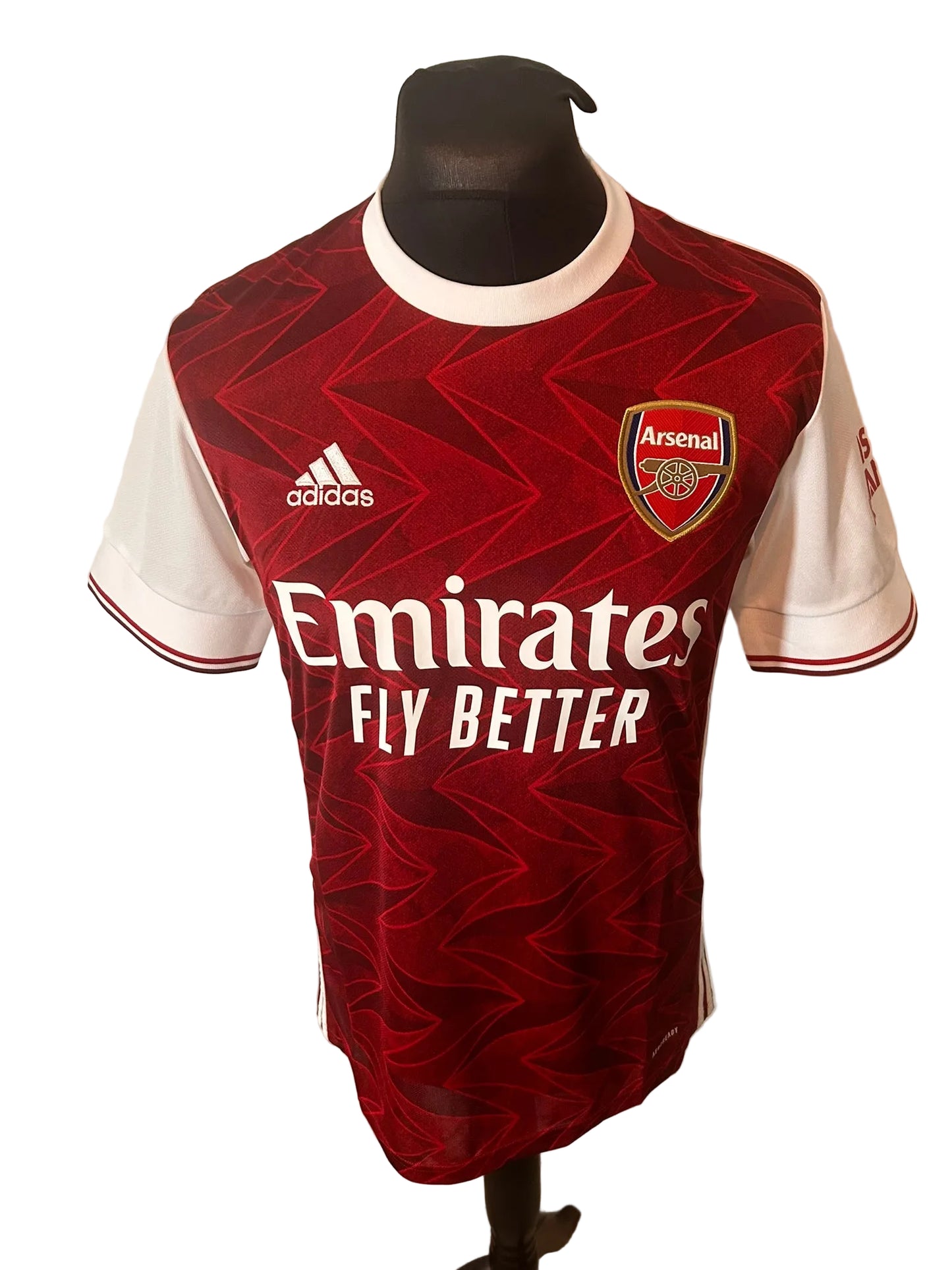 Arsenal 2020-21 home football shirt, red, medium, Adidas, Bukayo Saka, front