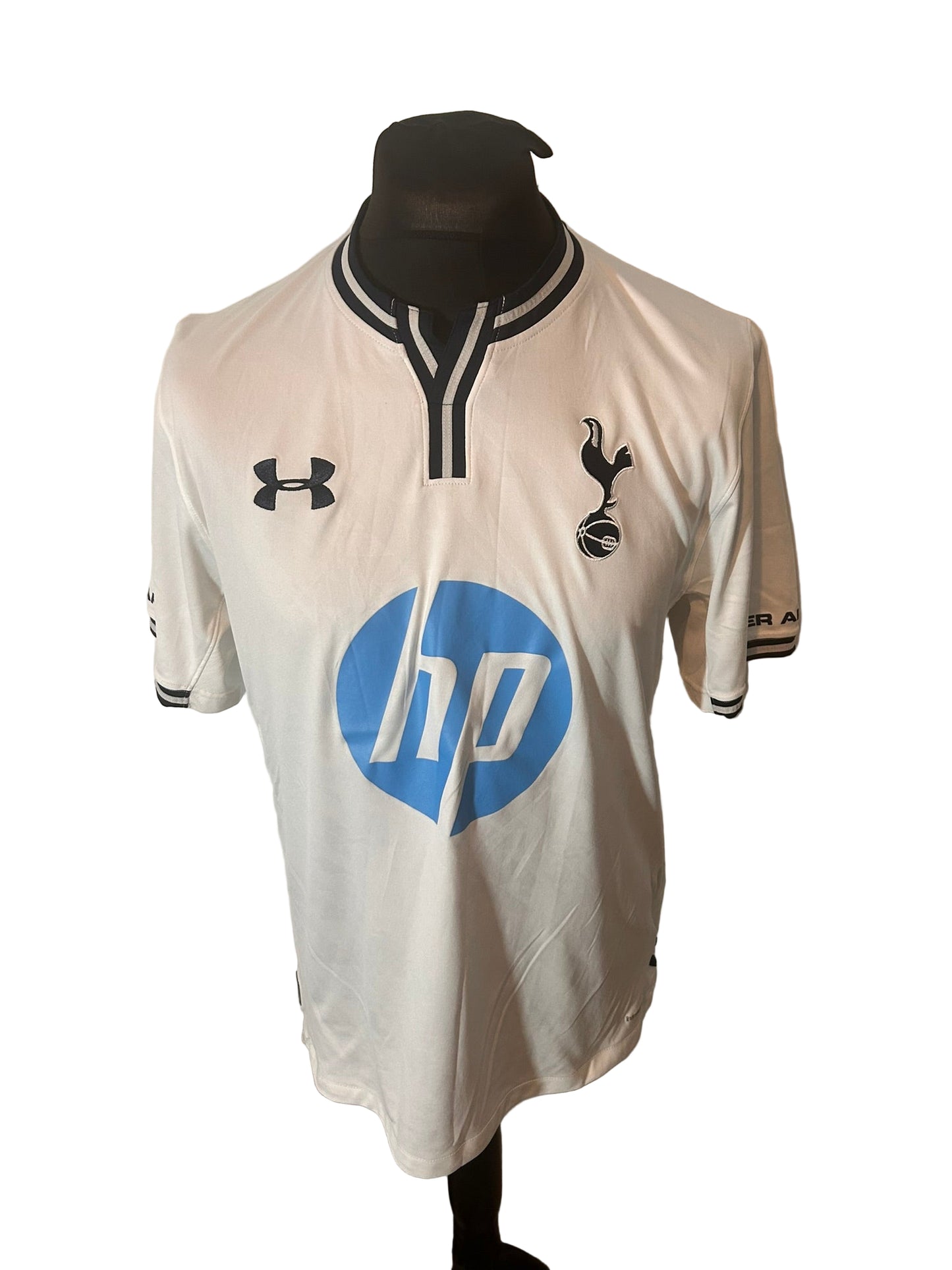 Tottenham Hotspur 2013-14 home football shirt, Under Armour, large,white, front, Christian Eriksen