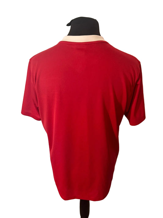 Turkey 2008-10 basic home football shirt, red, large, Nike, back