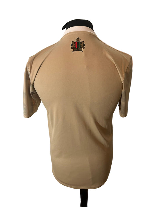 Ajax 2022-23 third football shirt, Adidas, small, gold, beige, back