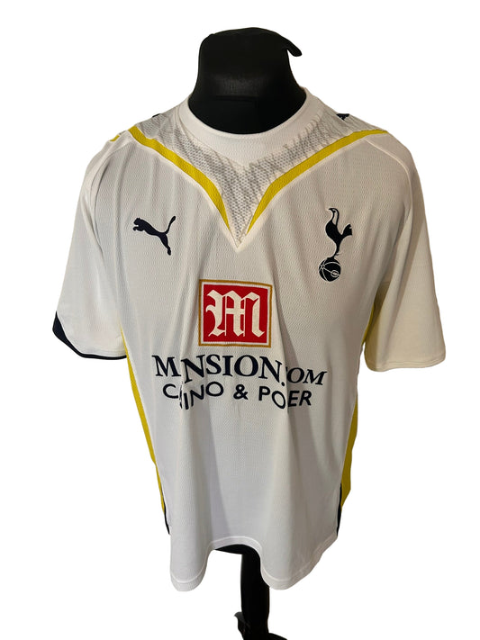 Tottenham Hotspur 2009-10 home football shirt, Puma, large, white, front, Luka Modric