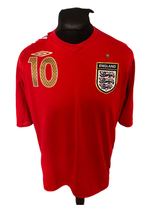England Michael Owen 2006-08 Away Football Shirt Extra Large XL Umbro