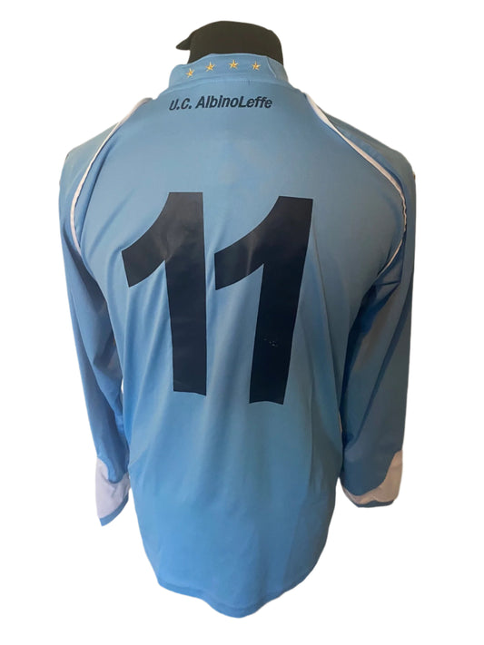 AlbinoLeffe 2008-10 Home Football Shirt Medium LONG SLEEVES Acerbis