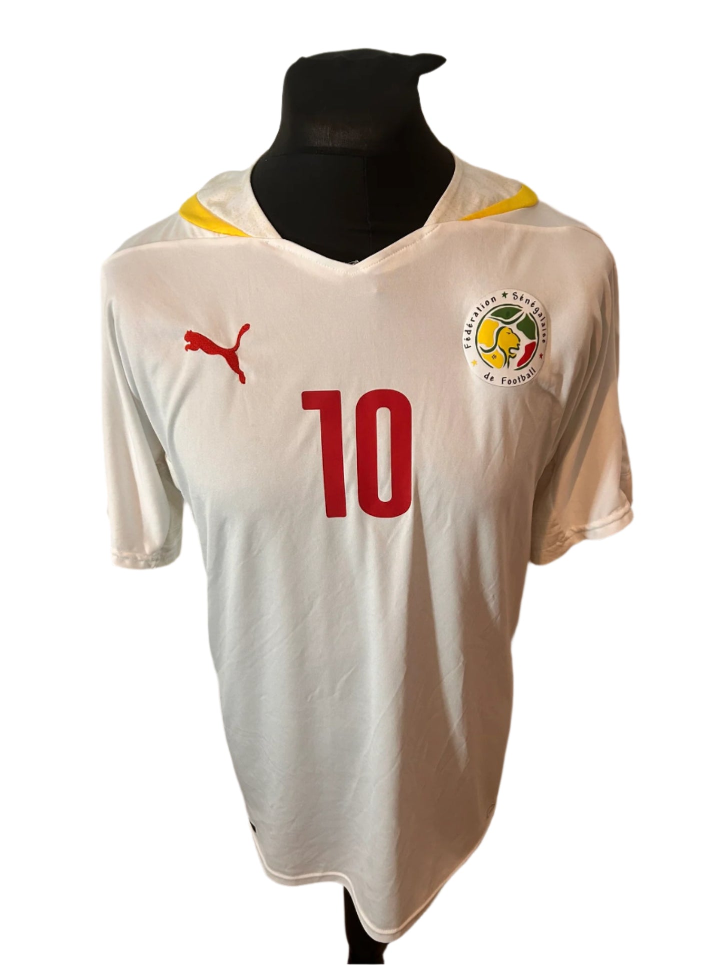 Senegal Sadio Mane 2014-15 Home Football Shirt Large Puma